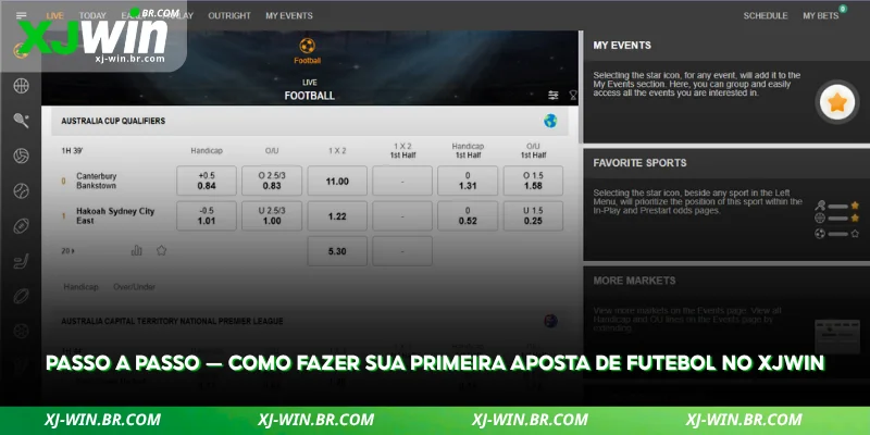 comece sua primeira aposta de futebol seguindo estes passos