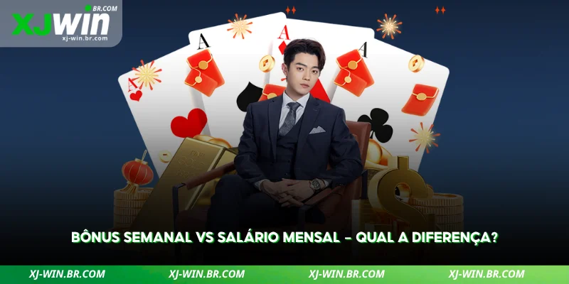 Programa VIP XJWIN – Do VIP1 ao VIP50 Explicado 2 comparação rápida entre bônus semanal e salário mensal