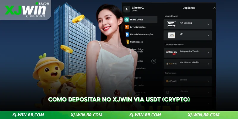 guia rápido para depositar via criptomoeda usdt